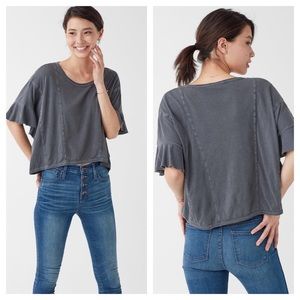 SPLENDID Vintage Whisper Boxy Seam Tee Size S